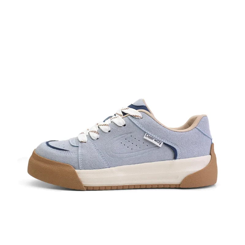 DEERWAY Cushioning Coverage Height Increasing Wear-Resistant Lightweight Breathable Low-Top Skateboard Shoes Women's-0