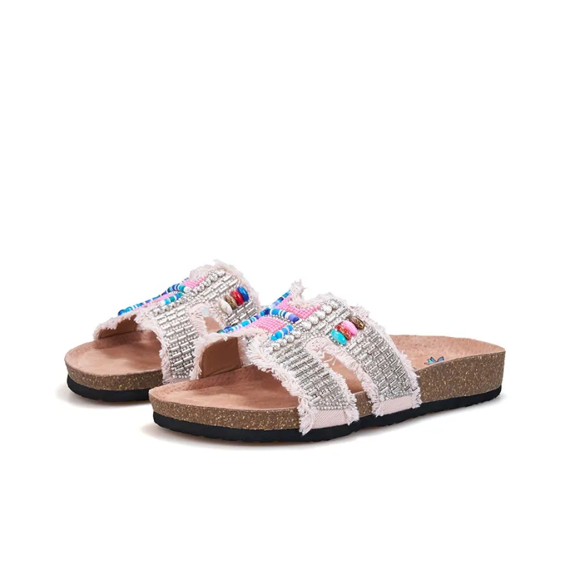 Joy&Mario Slip Resistant Slide Slippers Women's-16