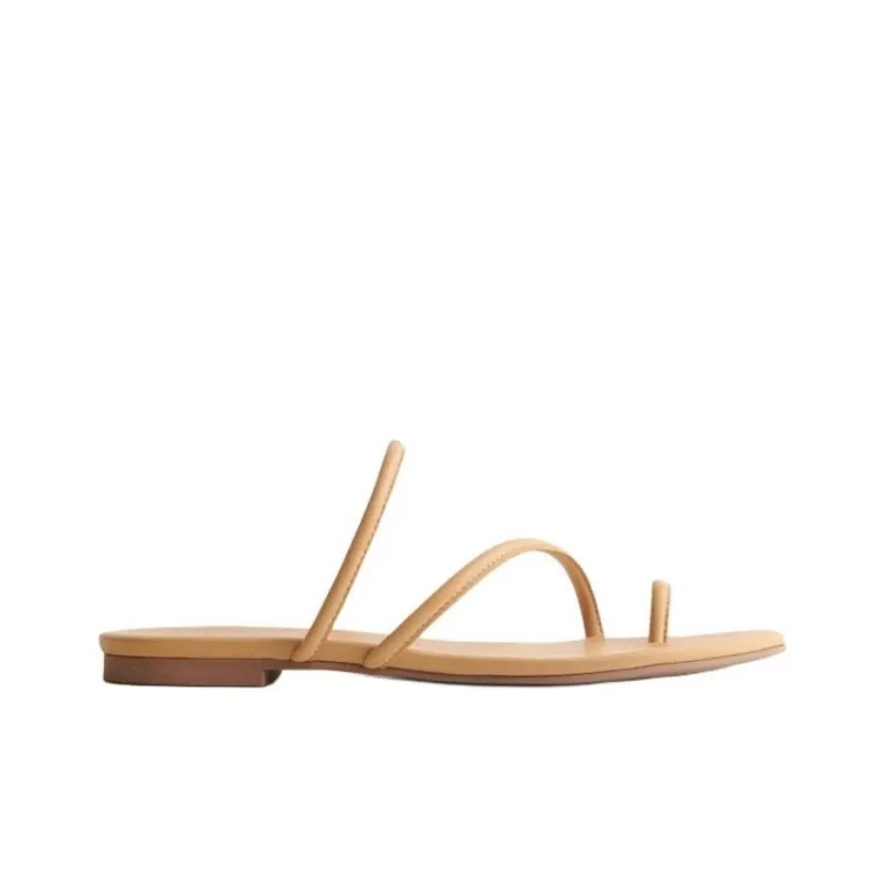 REFORMATION Abrasion-Resistant Slide Slippers Women's Light Yellow-1