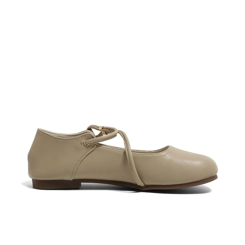 HUANQIU Flat Mary Jane Shoes Women's-8