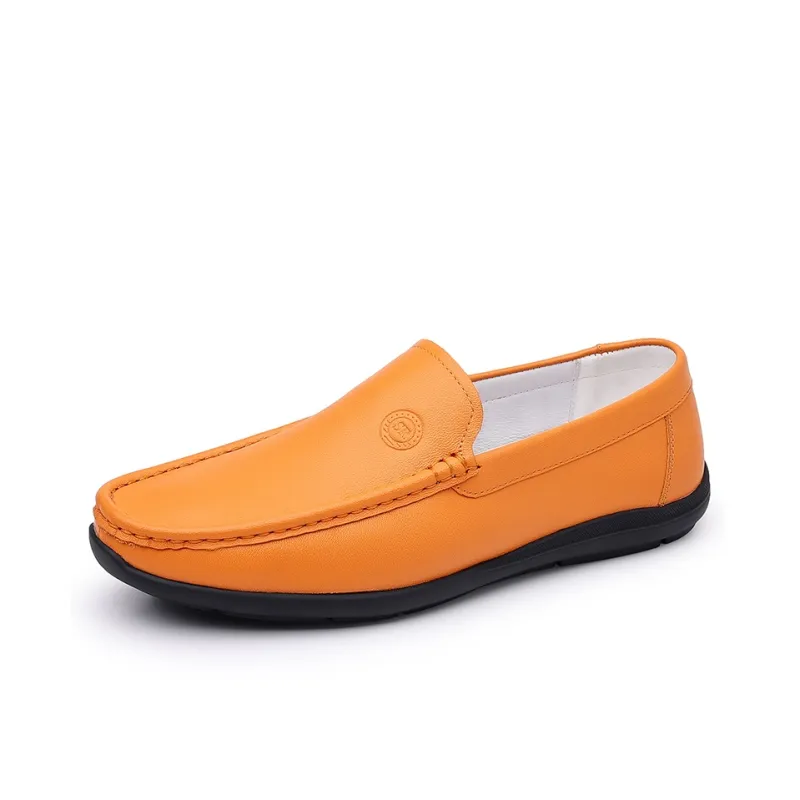 Help Men's Casual Shoes Men Low Top Orange, Black, White-12