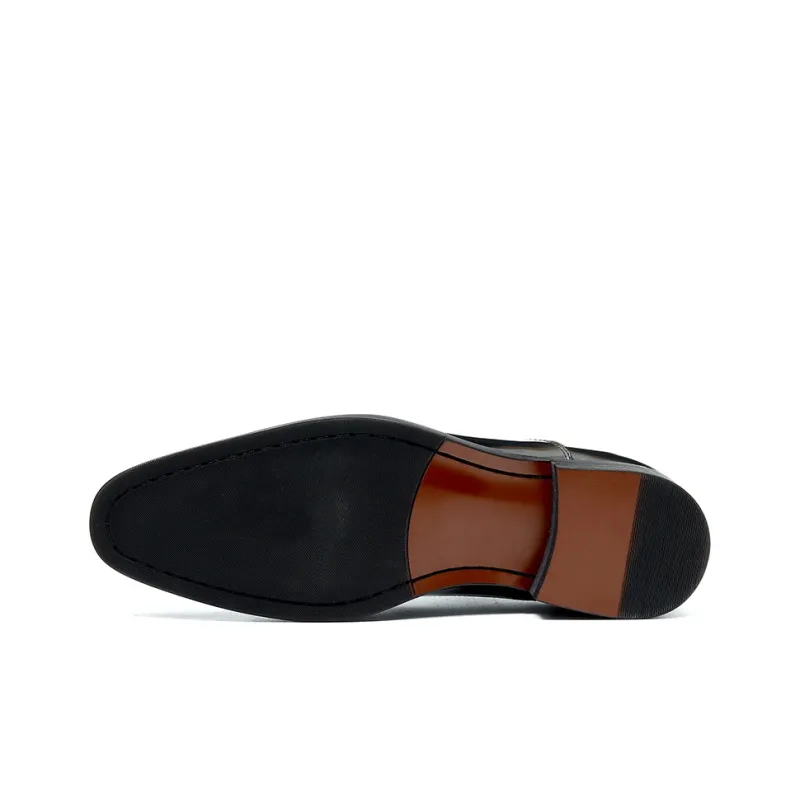 ASTON M.JAZZ Dress Shoes Men Low Top Black/Brown-16