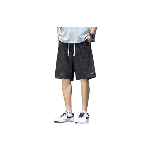 Tonlion Casual Shorts Men Black