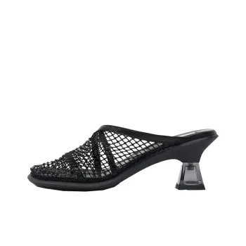 MIISTA Wrap-toe Slippers Women's Black