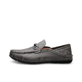 Abango Gommino Loafers Men Gray/Brown