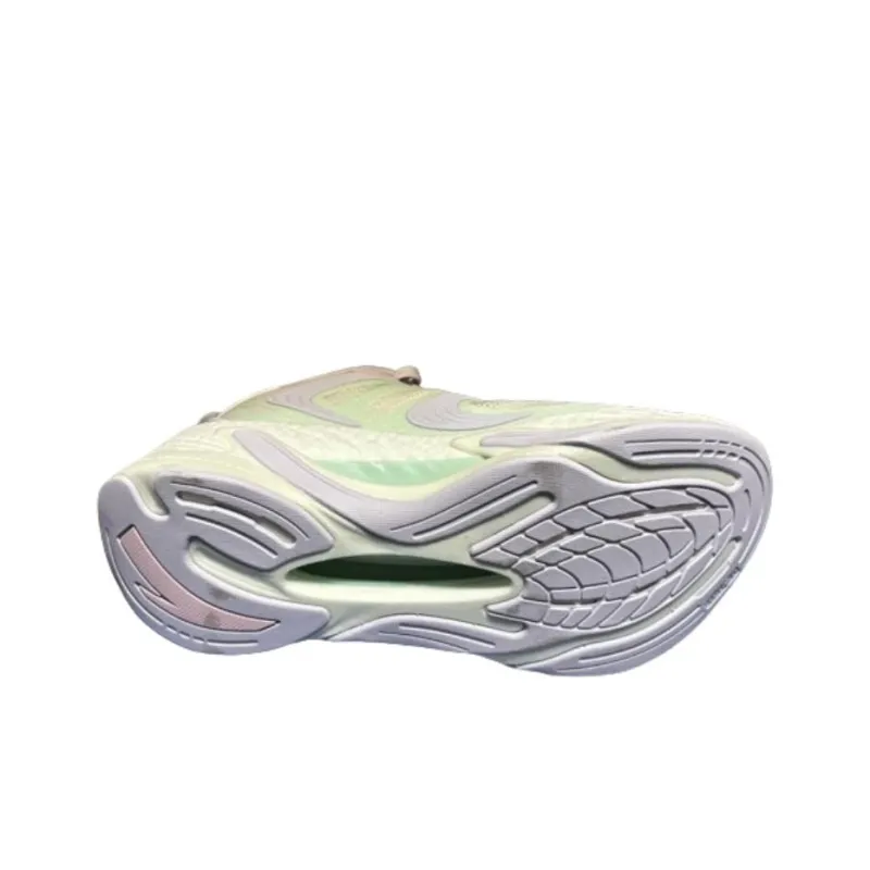 Anta Cushioned Slip Resistant Low Top Casual Running Shoes Women's Purple White Blue-4