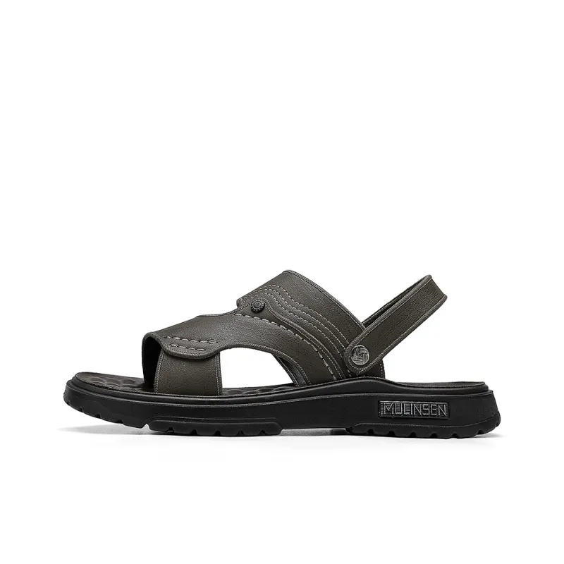 Mulinsen Slip-Resistant Abrasion-Resistant Slide Slippers Men's-5