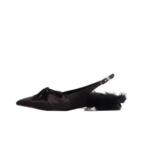 Valentino VLogo Plaque Slingback Pumps