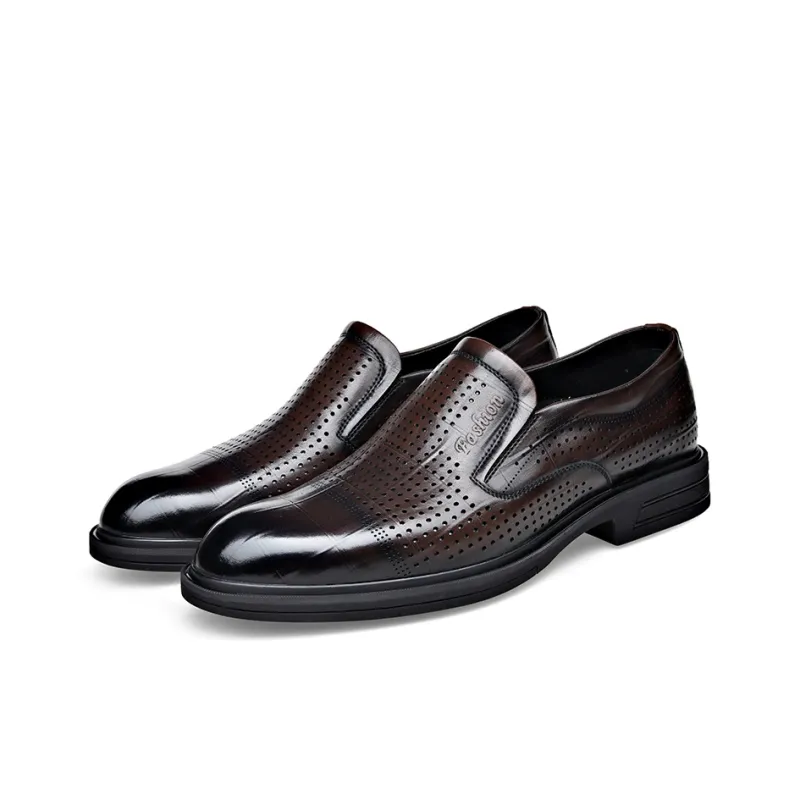 SHUPATE Dress Shoes Men Low Top Black, Brown-12
