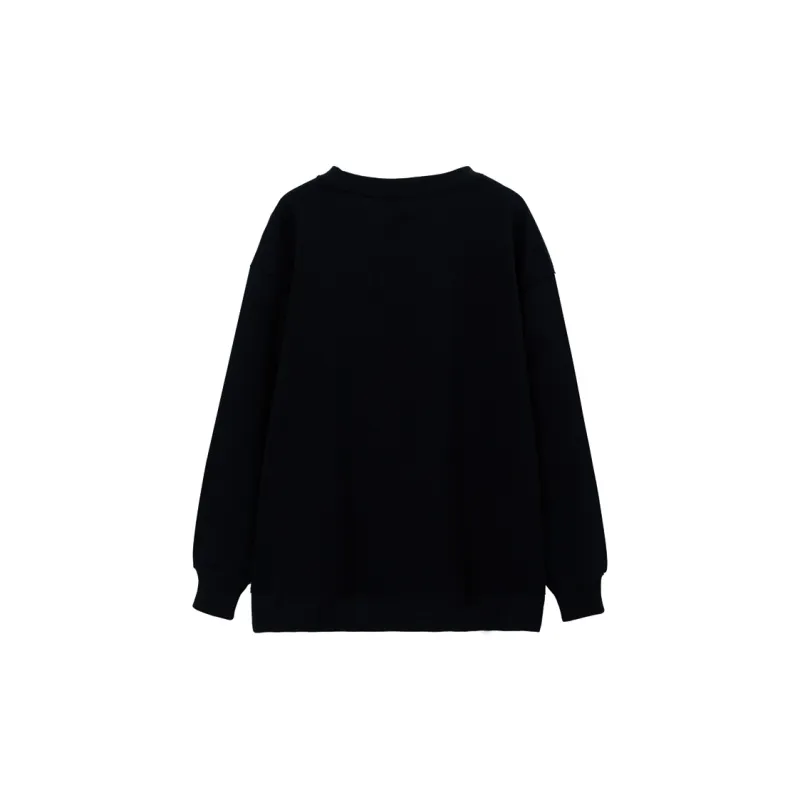 Adeworn Sweatshirt Women's Black-1