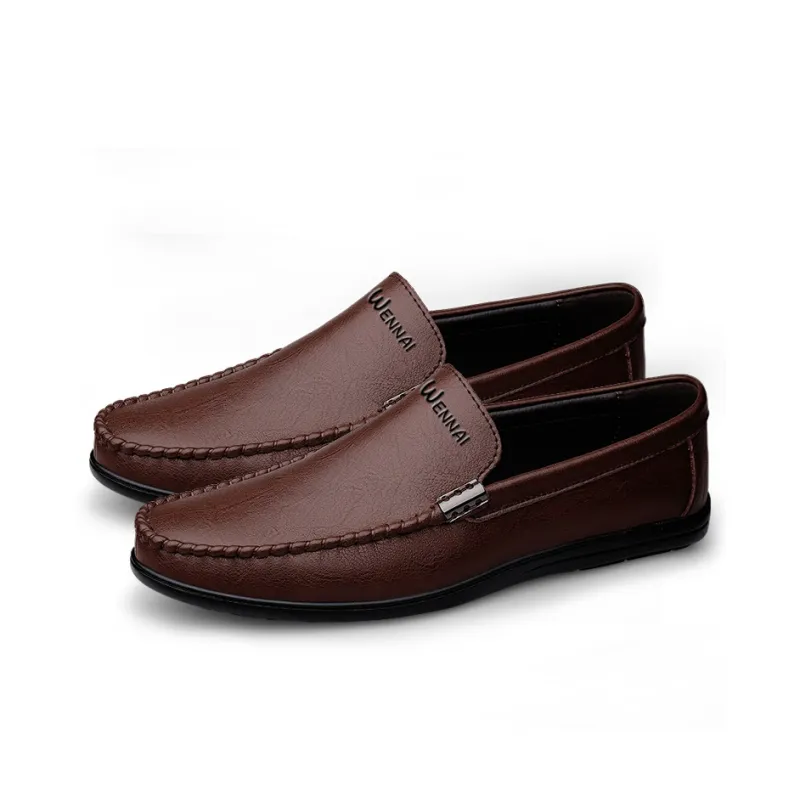 Wen Nai Casual Shoes Men's Brown-3