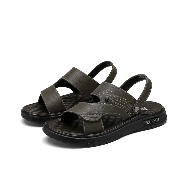 Mulinsen Slip-Resistant Abrasion-Resistant Slide Slippers Men's-7