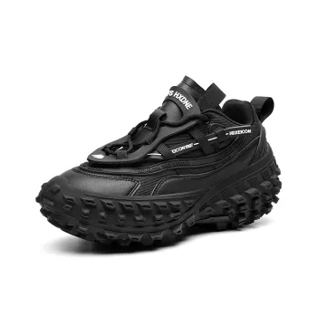 DEVIL AND ANGEL Chunky Sneakers Unisex Low Top Black