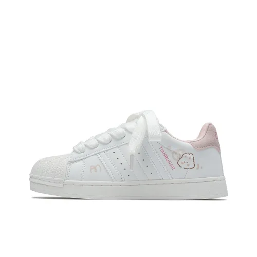 A&M Skateboard Shoes Unisex Low-Top White/Pink