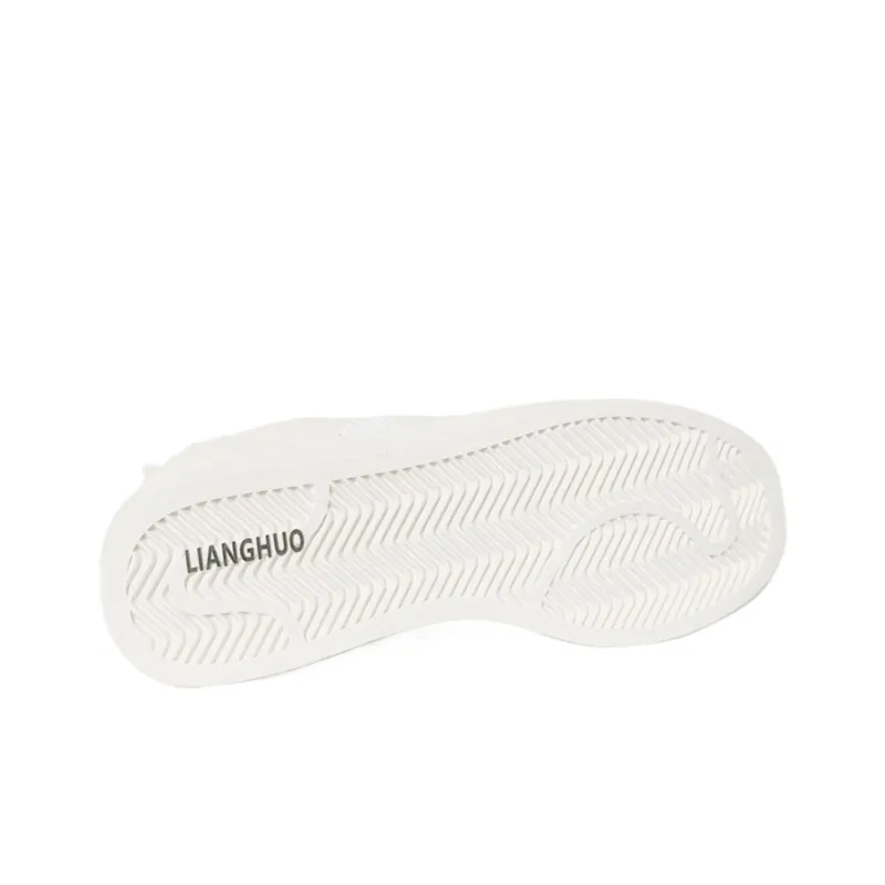 LIANGHUO Slip Resistant Cushioning Wear Resistant Low Top Skateboard Shoes Unisex Blue And White Porcelain-6