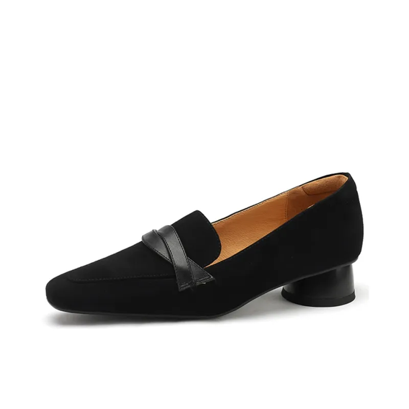 EASTTATA ET Loafers Women's Black-5