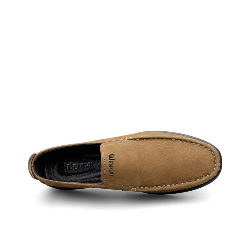 Wen Nai Casual Shoes Men's Khaki-4