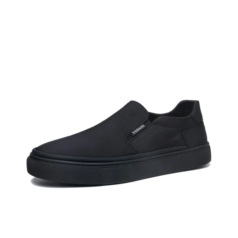 YEDANI Skateboard Shoes Men Low Top Black-1