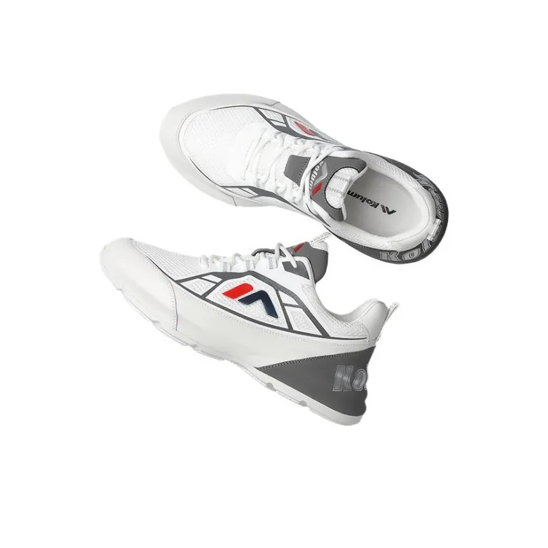 KOLUMB Cushioning, Slip Resistant, And Breathable Low Top Casual Shoes Men's White Blue-9