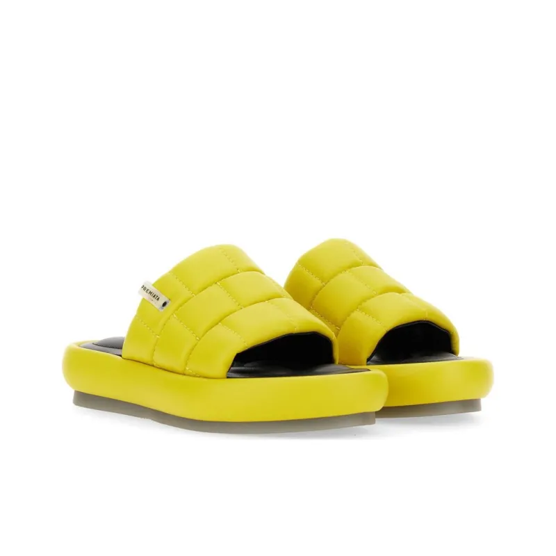 PREMIATA Slip Resistant Abrasion Resistant Slide Slippers Women's Yellow-2