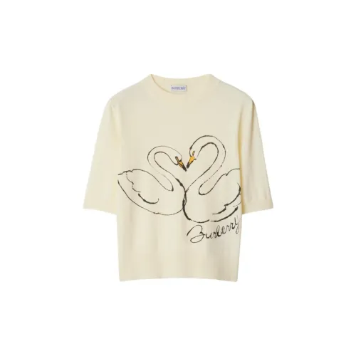 Burberry T-Shirts Women's Soap White