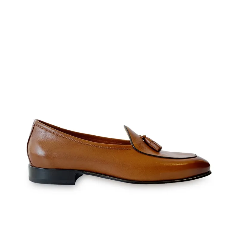 ANTONIO BAREZZI 2024 Summer Men's New Arrival Yuppie Style Pre-Cow Leather Belgian Loafers-7