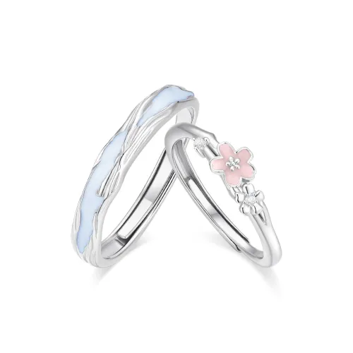 KADER 925 Sterling Silver Rings Unisex Glow-in-The-Dark Box