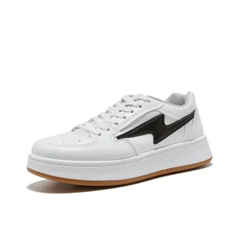 Komanic Non slip Lightweight Low Top Skateboard Shoes Women's White