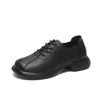 SHOUBA Women's Casual Shoes Women's Mid Top Black/Brown