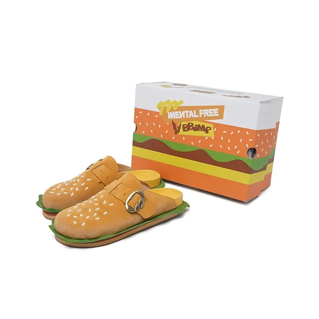 BBIMP Abrasion Resistant Closed Toe Slippers Unisex Orange-5
