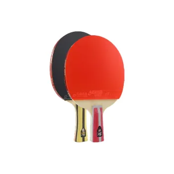 DHS Ping Pong Paddles Unisex Pure Wood Black Red