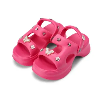 XMISTUO Creative DIY Height Increasing Platform High Heel Slippers Strap Sandals Women's