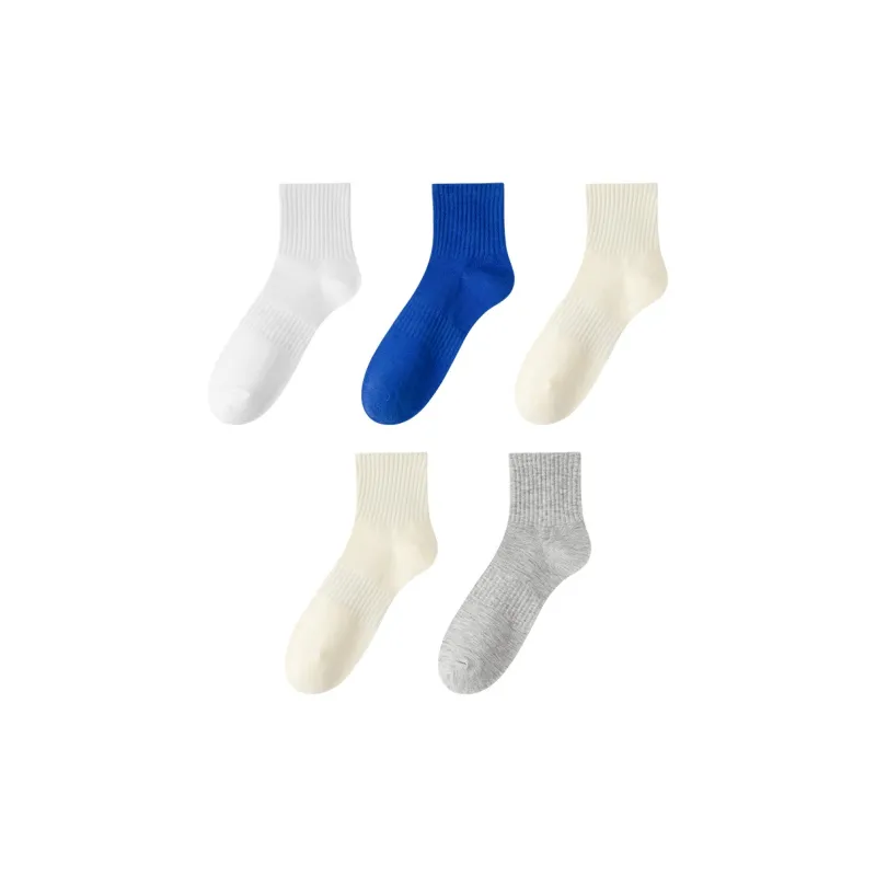 MIIOW Mid Calf Socks Unisex 5 Pack-8