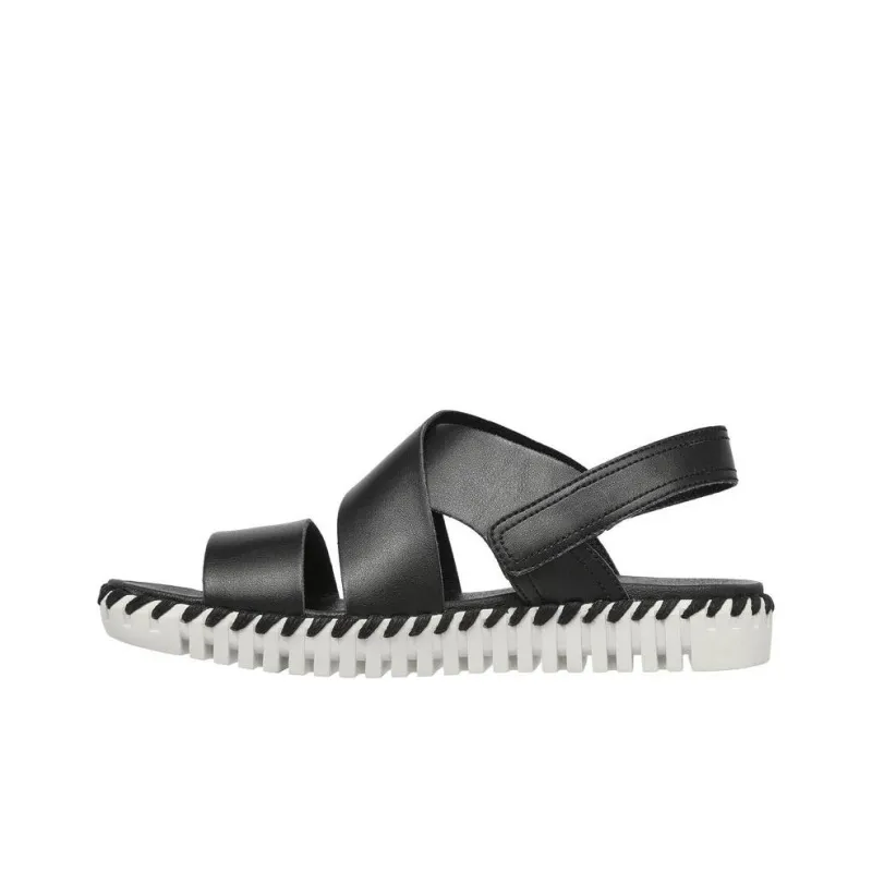 Skechers Sepulveda Beach Sandals Women's Black White-0