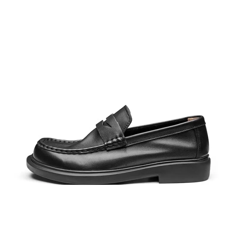 LEYGMENLG Men's Casual Shoes Men Low Top Black/Apricot-4