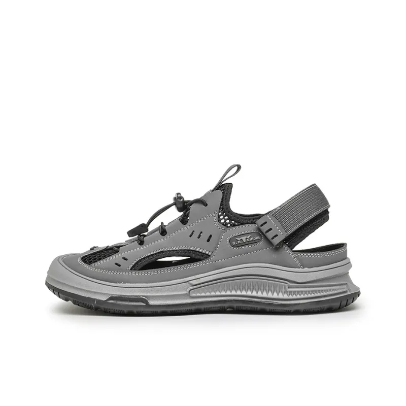 G.N.SHIJIA River Trekking Shoes Men Black/Gray-0