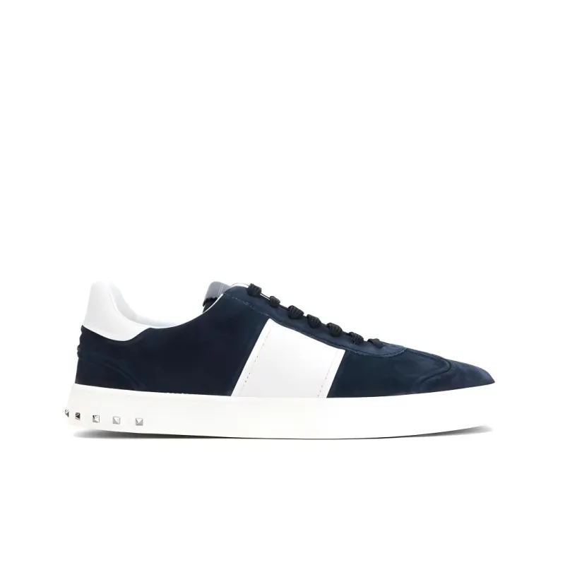 Valentino Low Top Skateboard Shoes Men's Blue-1