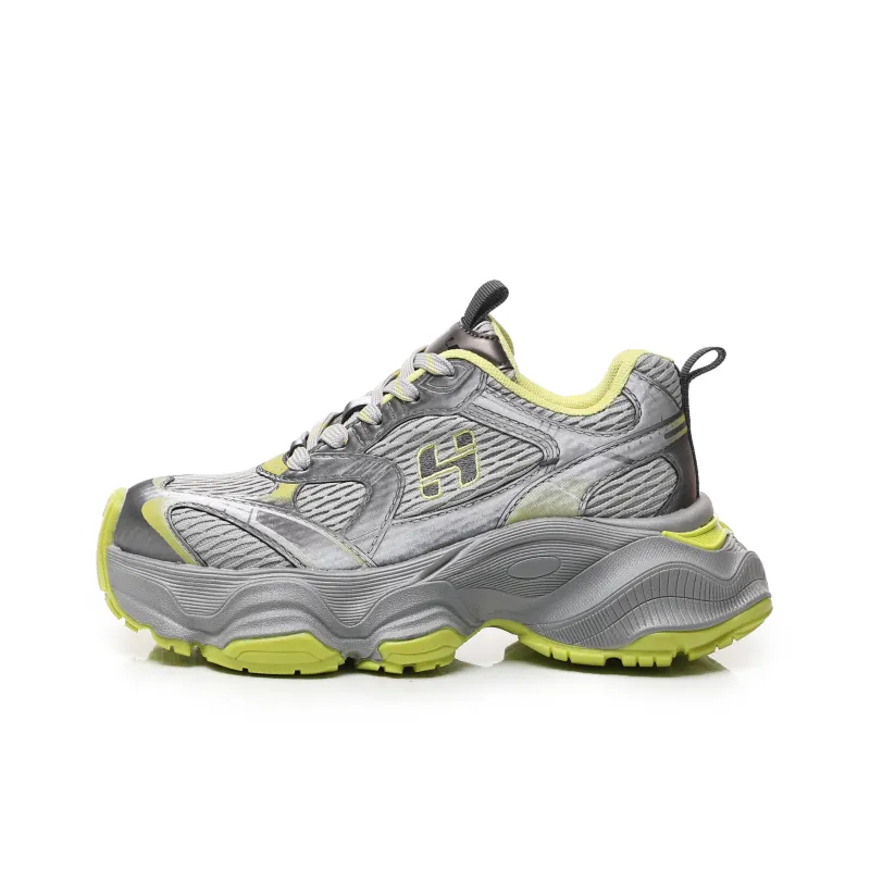 HSTYLE Cushioning Anti-Slip And Wear-Resistant Low-Top Chunky Sneakers Women's-0