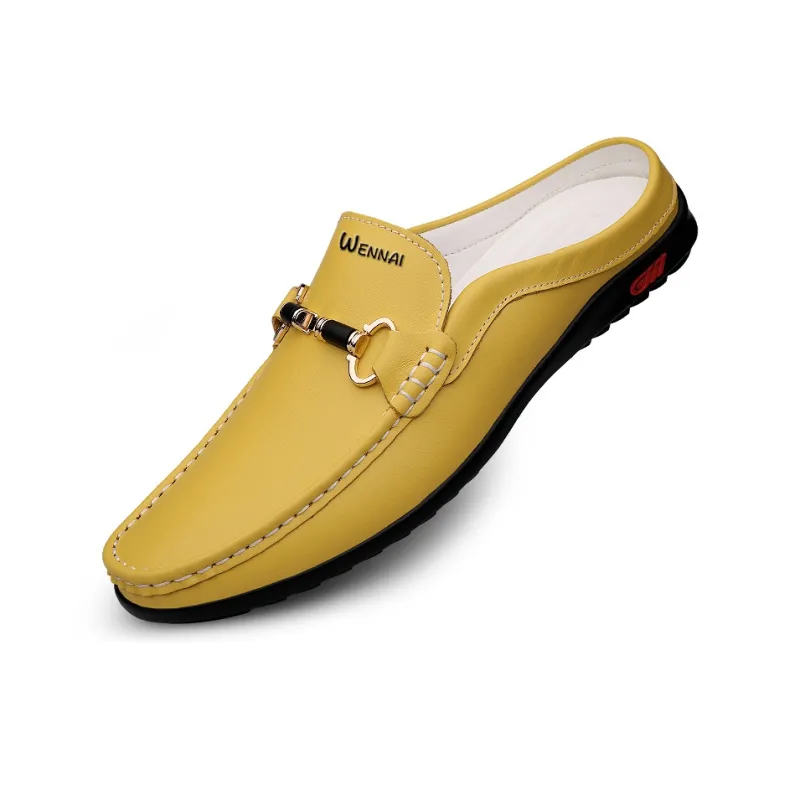 Wen Nai Beanie Shoes Men's Yellow-2