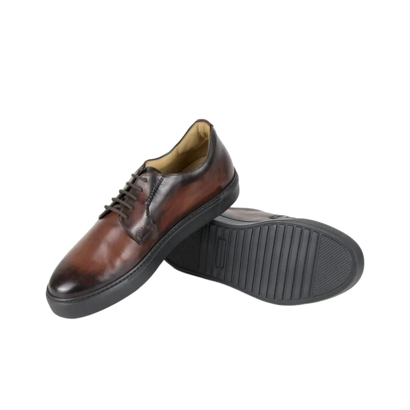 SPERNANZONI Cancelliere Low-Top Skateboard Shoes Men's Red Brown-4