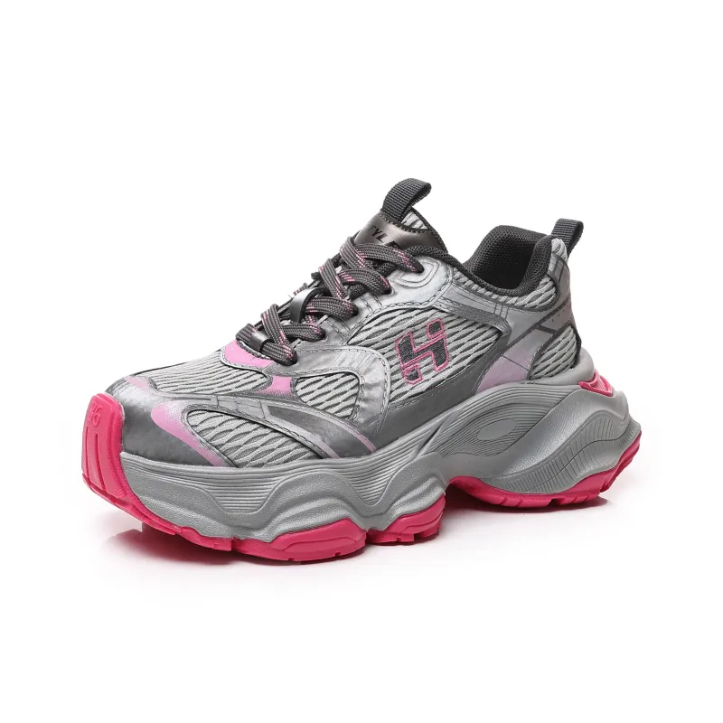 HSTYLE Cushioning Anti-Slip And Wear-Resistant Low-Top Chunky Sneakers Women's-7