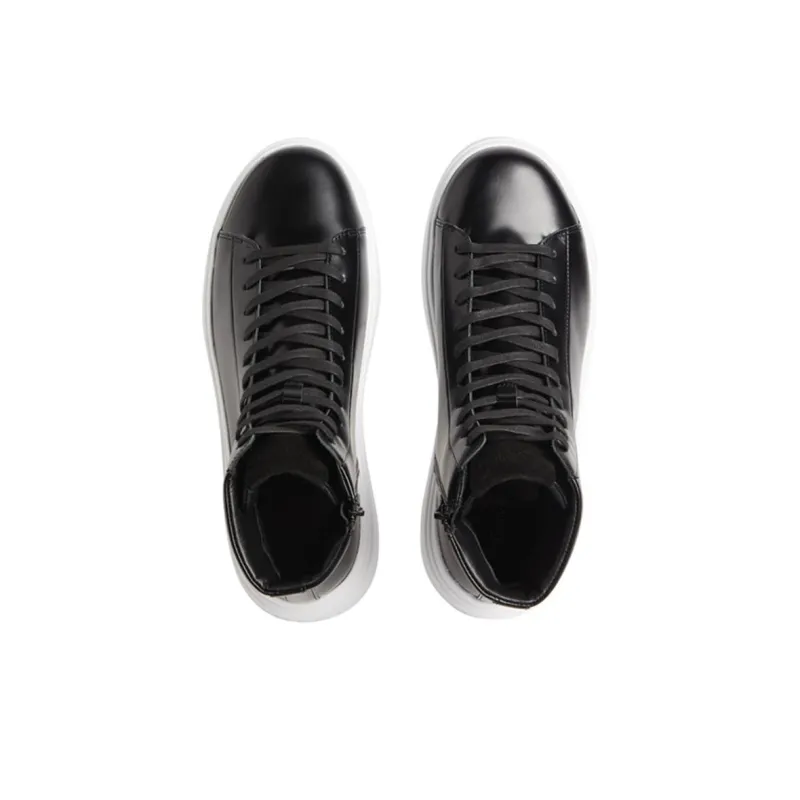 CALVIN KLEIN High Top Skateboard Shoes Men's Black-3