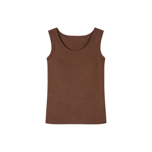 Ordifen Tank Tops Women's 1 Pack Brown