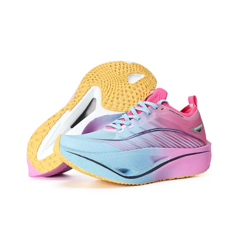 Xiangpao Running Shoes Unisex Low Top Blue Purple-5