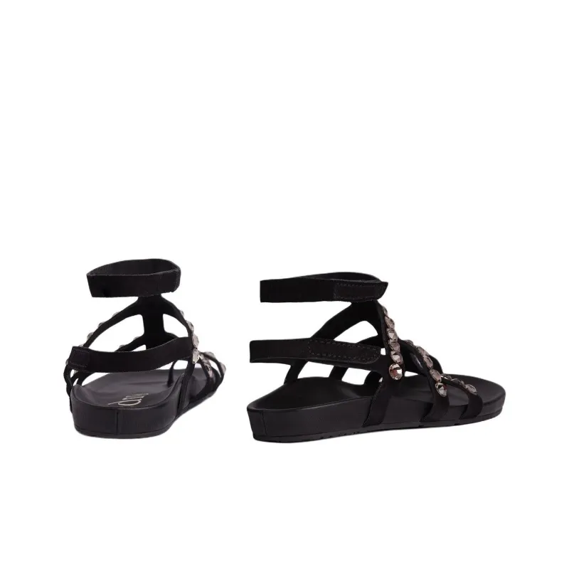 Pedro García Aroa Roman Sandals Women's Black-4