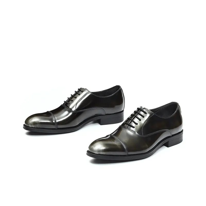 ASTON M.JAZZ Dress Shoes Men Low Top Black/Brown-10