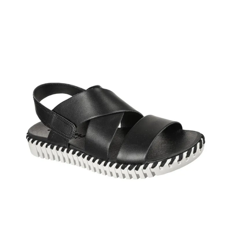 Skechers Sepulveda Beach Sandals Women's Black White-2