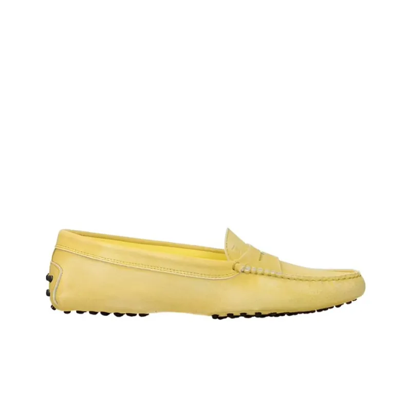 TOD'S Gommino Loafers Women's Yellow-1