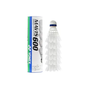 YONEX Mavis Collection M 600 Nylon Shuttlecock 6 Pack Nylon Everyday Shuttlecocks