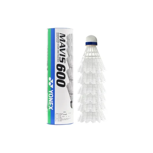 YONEX Mavis Collection M 600 Nylon Shuttlecock 6 Pack Nylon Everyday Shuttlecocks
